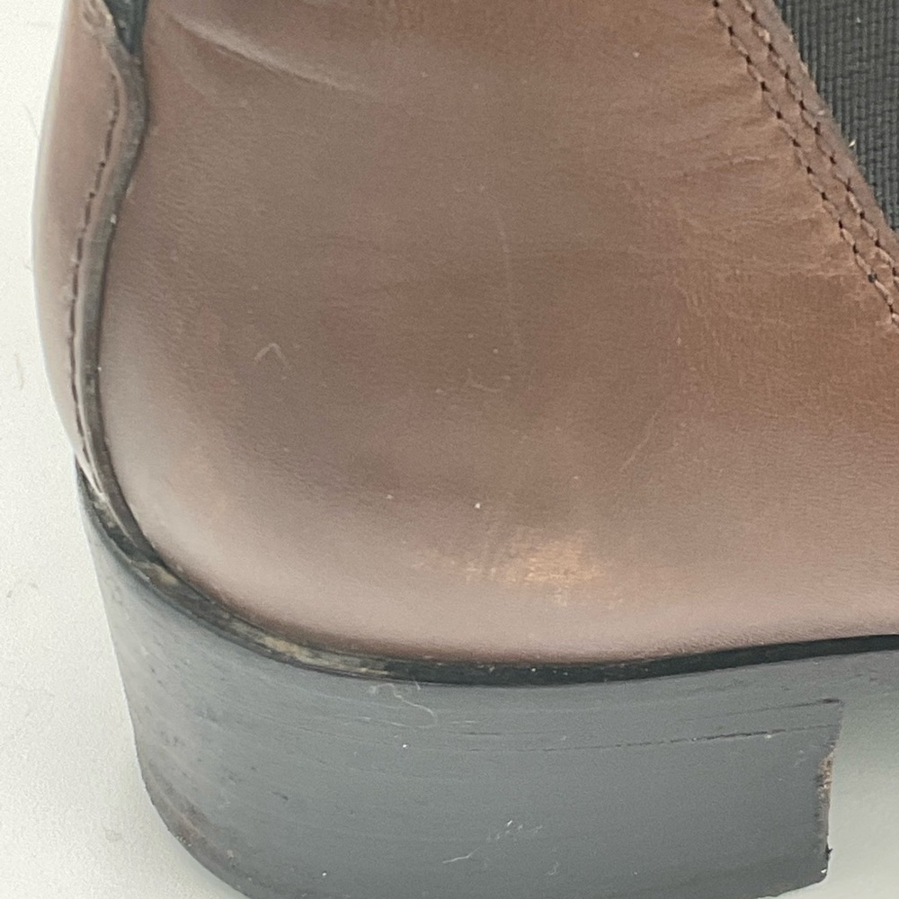 “ACNE STUDIO” “JENSON” Brown Leather Ankle Boots - Picture 7 of 16